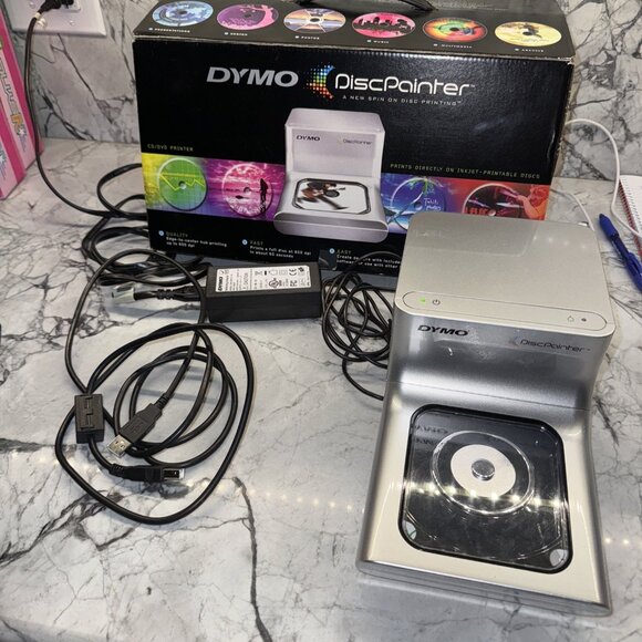 Dymo DiscPainter CD/DVD Color Inkjet Printer 93448 - Picture 1 of 3